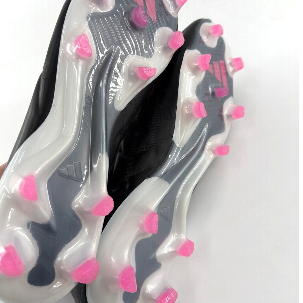 Adidas Unisex Core Black Pink 2 Copa Pure.1 Firm Ground Boots Size M 9.5 W 10.5 - Picture 6 of 12